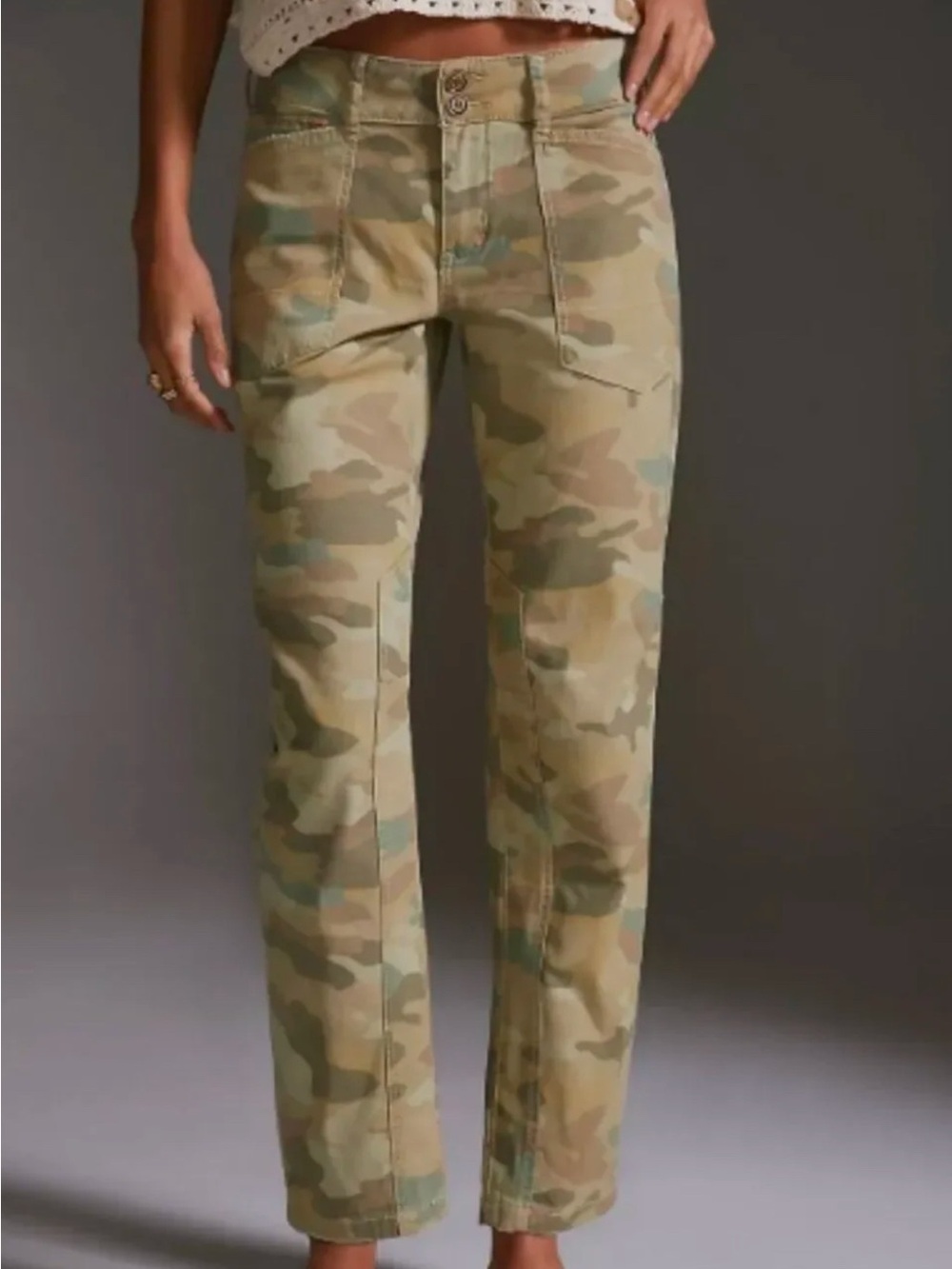 Anthropologie X Pilcro The Wanderer in camo